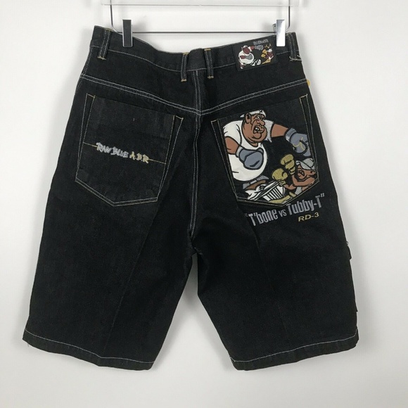 Raw Blue ABR All Bad Reversed Other - Raw Blue ABR Cargo Black Denim Shorts
